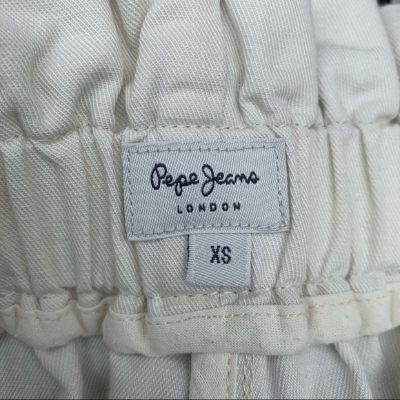 Pepe Jeans White Paper Bag Shorts size XS - Picture 4 of 5